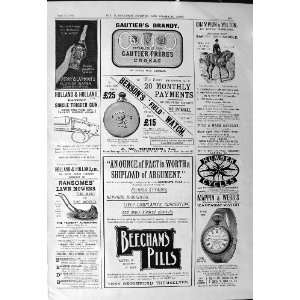  1901 Advertisement GautierS Brandy BensonsS Watches 