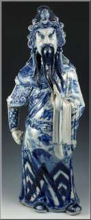 Large Antique Chinese Porcelain Kangxi Period Statue  