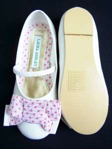 NEW Girls  IVORY & PINK DOT  Ballet Flats shoes ( Girls ) Size 4