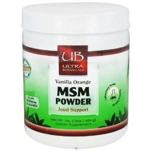  Ultra Botanicals   MSM Powder Joint Support Vanilla Orange 