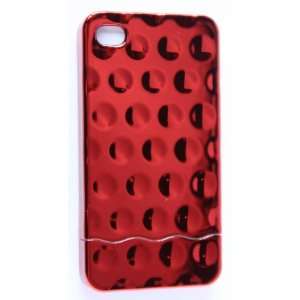  Bubble Slider iPhone 4 Case   RED Cell Phones 