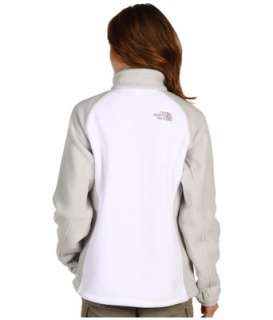 North Face Womens Khumbu Jacket TNF White Size Small Sm S Grey Fleece 