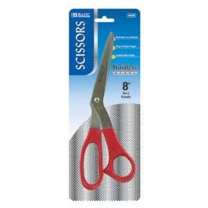    BAZIC 8 Inch Bent Handle Stainless Steel Scissors