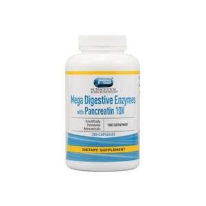  Vitacost Mega Digestive Enzymes with Pancreatin 10X    200 