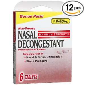 Lil Drugstore Products Nasal Decongestant Tablets, 6 Count Boxes 