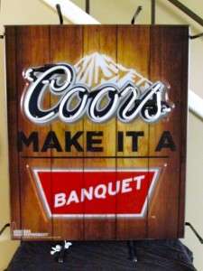 Coors Original Banquet Neon Beer Sign Bar Light NEW RARE logo 