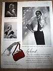 1950 Mr. John Red Crocheted Purse Handbag Fashion Ad