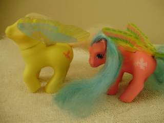 My Little Pony G1 1988 Summer Wing Ponies Sky Dancer & Little Flitter 