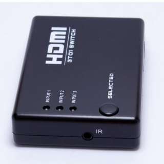 Port HDMI Audio Video Switch 1080P Splitter+Remote  