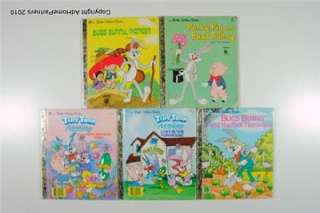   Golden Book BUGS BUNNY and TINY TOONS Lot of 5 LGB Children  