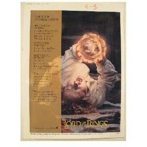   of The Rings Artist Ad Proof LOTR Best Sound Pipen 