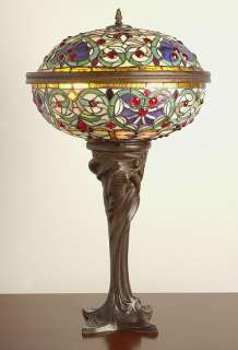 BEAUTIFUL TIFFANY STYLE barquare DOOMED TABLE LAMP NEW  