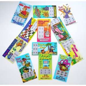  12 Fake Lottery Tickets (Set of 12)(Excellent Quality 