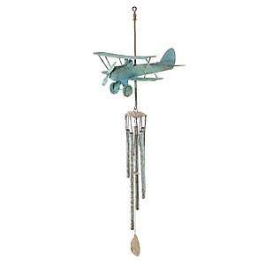  Biplane Windchime Sculpture 