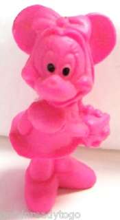 DISNEY HOT PINK MINNIE MOUSE 1980S FIGURE  