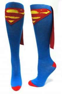 GET THESE OFFICIALLY LICENSED SUPERMAN SOCKS WITH ATTACHED CAPE 