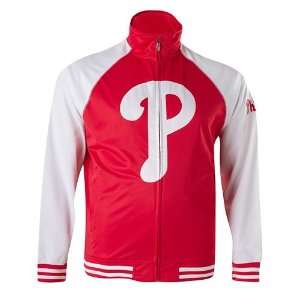   Phillies Cap Tricot Track Jacket   Big and Tall