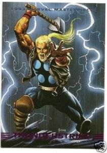 THUNDERSTRIKE #73 1993 Marvel Masterpieces THOR Jusko  