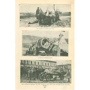  1908 American Thomas Car New York To Paris Race Siberia 