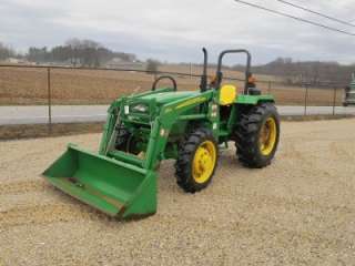2010 JOHN DEERE 5065E 4X4 TRACTOR WITH LOADER, VERY NICE, 300 HOURS 