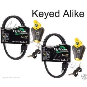  Master Lock   Python Adjustable Cable Locks #8413KA2 6 6 