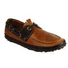 FLY LONDON MENS HILT BROWN LEATHER BOAT SHOES 10 44
