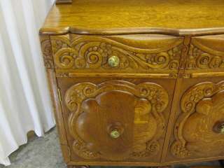 1930s Hand Carved Buffet Sideboard   London England  