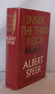 ALBERT SPEER Inside the Third Reich Memoirs 1st SIGNED  