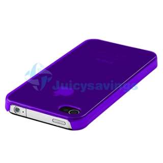 Purple +Red Hard Slim Thin Skin Case For iPhone 4 4S 4G S Sprint 