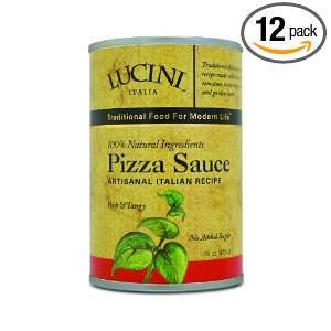Lucini Italia Pizza Sauce, 15 Ounce Cans Grocery & Gourmet Food