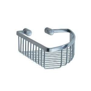   Mounted Corner Basket in Brushed Chrome from the Loft Collection LS374