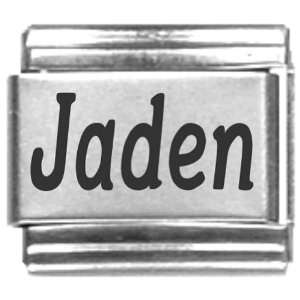  Jaden Laser Name Italian Charm Link Jewelry