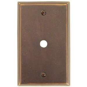   Switch Plate 4 5/8 x 2 7/8 Colonial Style Cast Bronze Cable Pla