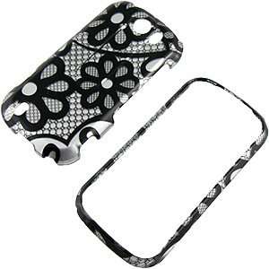  Silver Flower Lace Protector Case for T Mobile myTouch 4G 