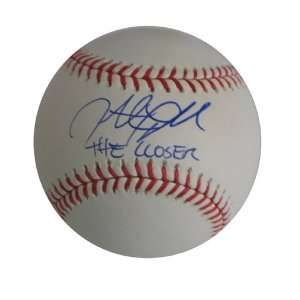   Baseball inscribed  THE CLOSER. MLB Authenticated. 