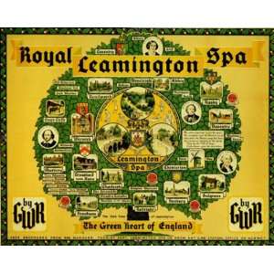 GWR Railway Royal Leamington Spa Green Heart England Railway Vintage 