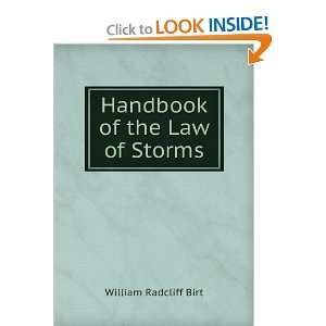    Handbook of the Law of Storms William Radcliff Birt Books