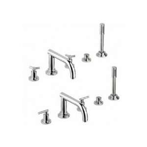  Grohe 25049EN0 Atrio 5 Hole Roman Tub Filler in Brushed 