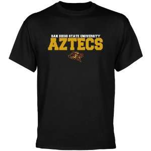  San Diego State Aztecs Black University Name T shirt 