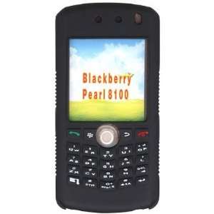 Black Silicone Skin Case for Rim BlackBerry 8100 Pearl PDA Smart Phone 