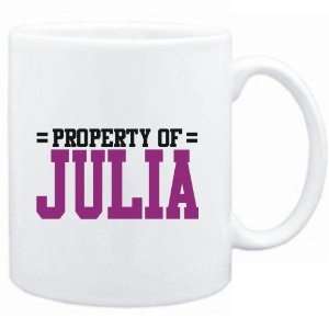    Mug White  Property of Julia  Female Names