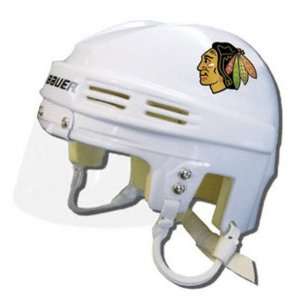  Chicago Blackhawk White Replica Mini Helmet Sports 
