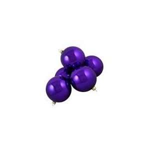  Club Pack of 16 Shiny Purple Violet Glass Ball Christmas 