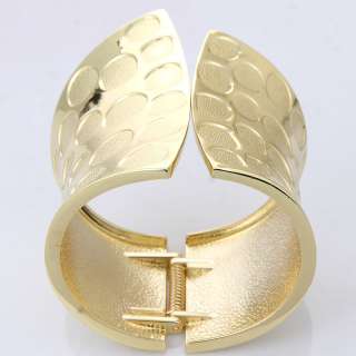 modern cool new fashion design wide spot yellow gold plated chunky 