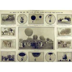    1907 Air Derby Racing Balloon Flight Ranelagh Race