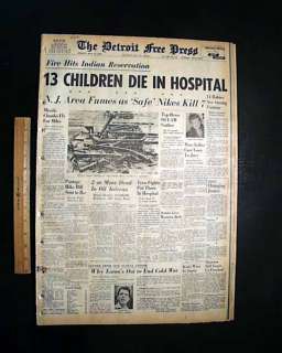   MISSILES Middletown Leonardo NJ Disaster EXPLOSION 1958 Newspaper