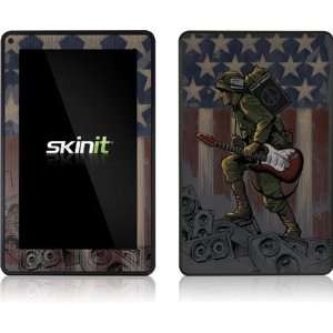   Soldier with Guitar Vinyl Skin for  Kindle Fire Electronics