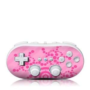 Crop Circles Pink Design Skin Decal Sticker for the Wii 
