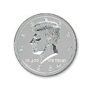  Jumbo 3 Inch Chrome Half Dollar Coin 