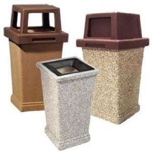  Traditional Cement Trash Receptacles